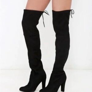 Steve Madden Black Over-the-Knee Boots